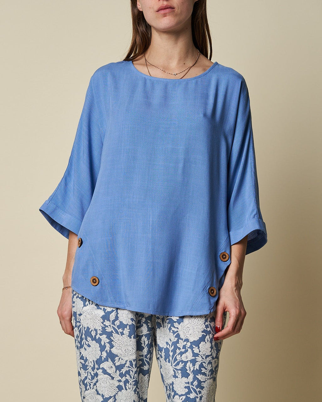 BACK PLEAT TOP