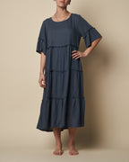 MAXI W/ RAW EDGE AND TIER