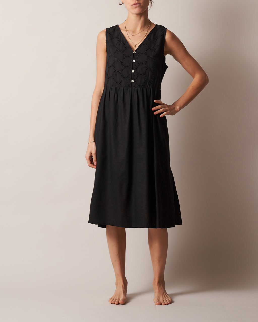 AVALON BRODERIE BODICE DRESS