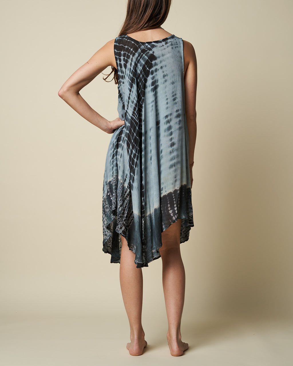 TIE-DYE UMBRELLA DRESS