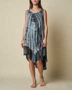 TIE-DYE UMBRELLA DRESS