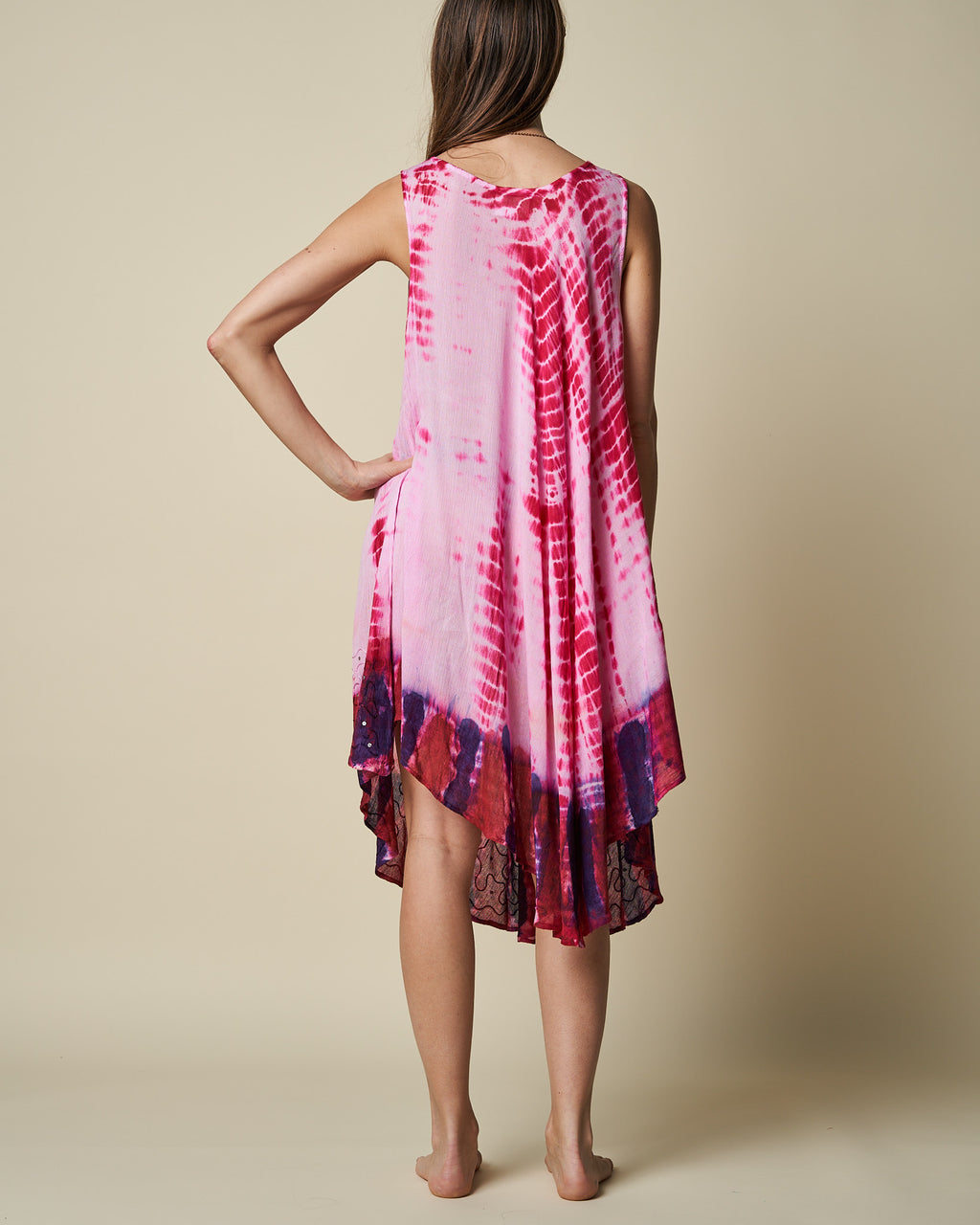 TIE-DYE UMBRELLA DRESS
