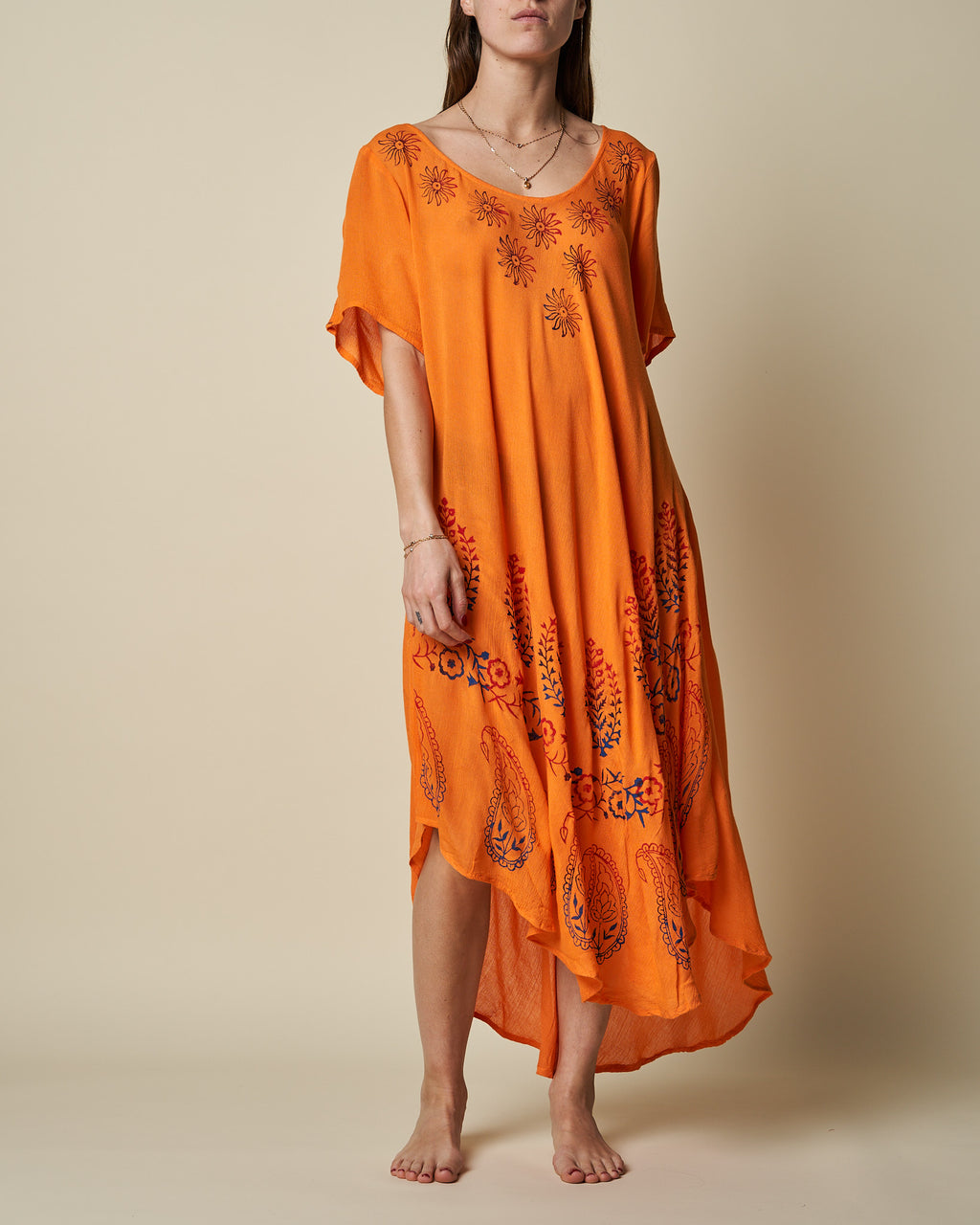 SHORT SLEEVE UMBRELLA DRESS