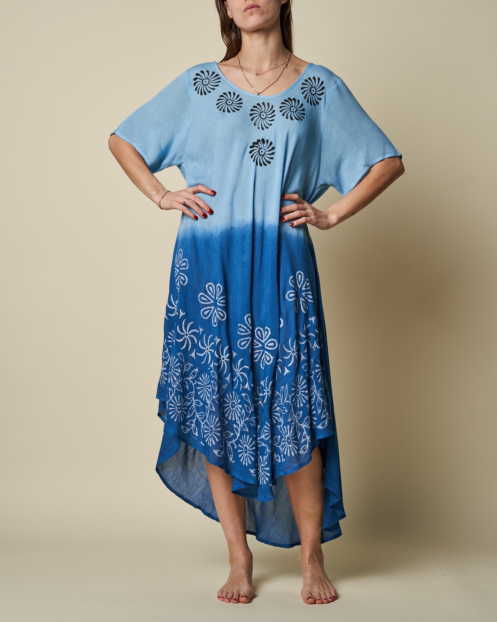 SHORT SLEEVE UMBRELLA DRESS