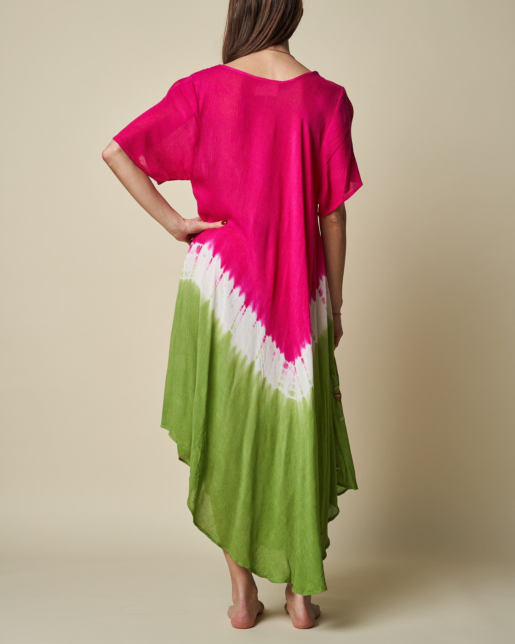 SHORT SLEEVE FLORAL UMBRELLA DRESS