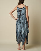TIE-DYE STRAP UMBRELLA DRESS
