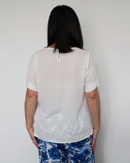 KEYHOLE BACK TEE