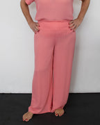 SHIR WAIST WIDE LEG PANT