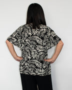 TIE FRONT TOP W/ TUNIC RUFFLE SLEEVE