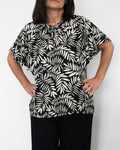 TIE FRONT TOP W/ TUNIC RUFFLE SLEEVE