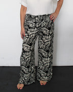 SHIR WAIST WIDE LEG PANT