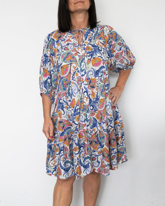 BUTTON THRU BABYDOLL DRESS