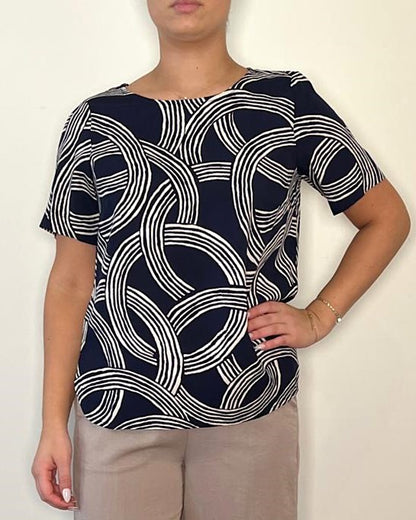 SHORT SLEEVE TEE W/ KEYHOLE BACK