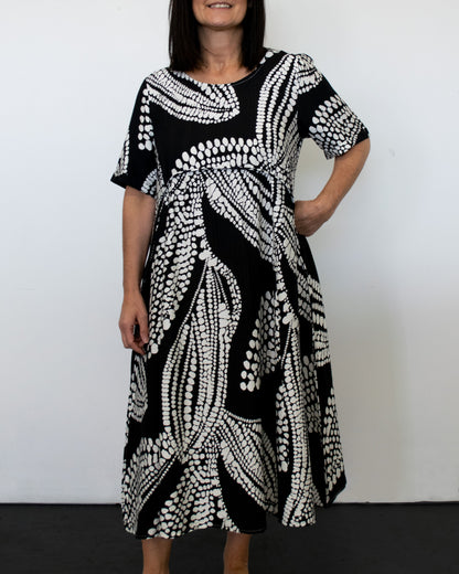 CURVED BUST MAXI DRESS