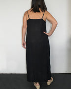 SHOESTRING DRESS W/ SIDE SPLIT