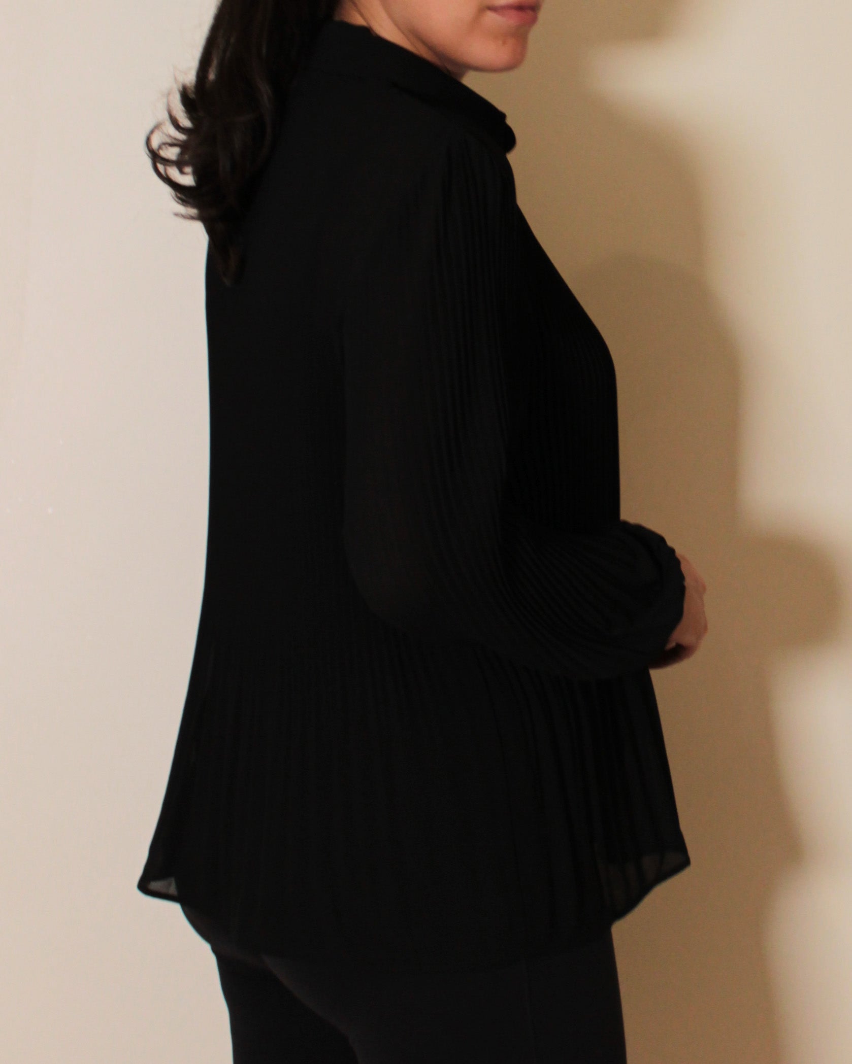 PLEAT ACCORDION SHIRT