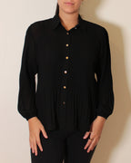PLEAT ACCORDION SHIRT