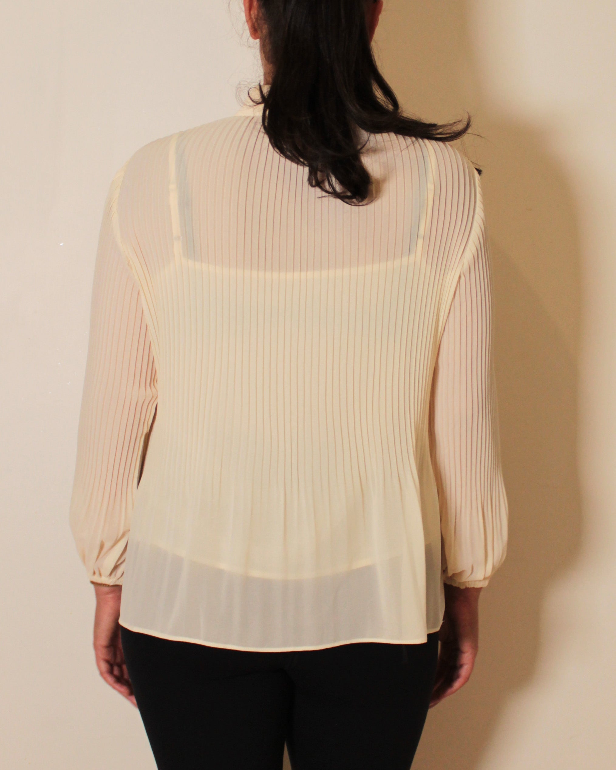 PLEAT ACCORDION SHIRT