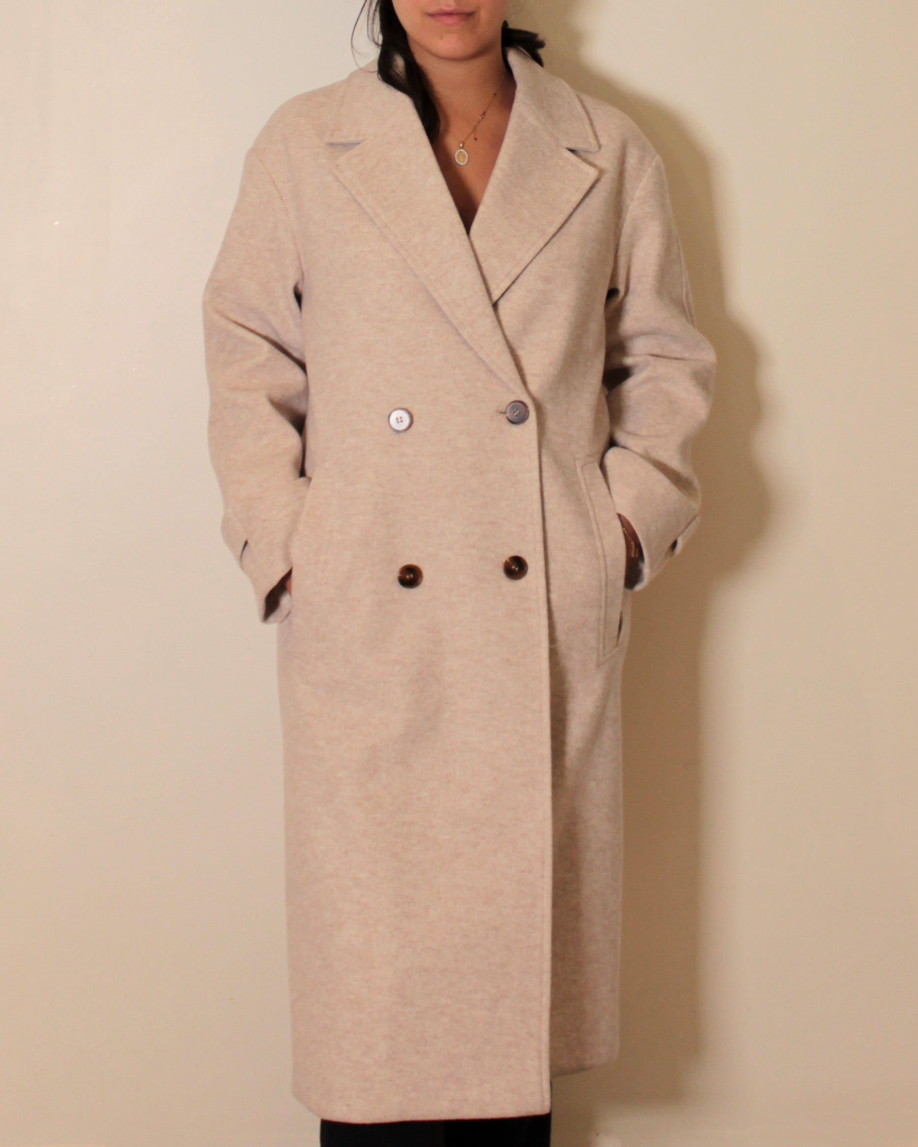 DOUBLE BREASTED LONG COAT