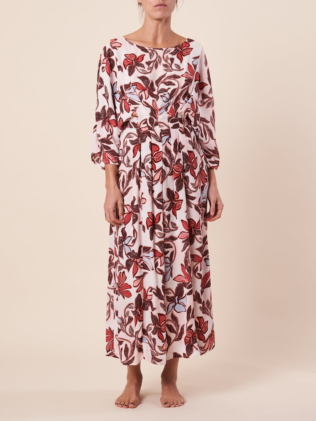 LONG DRESS W/ PINTUCK