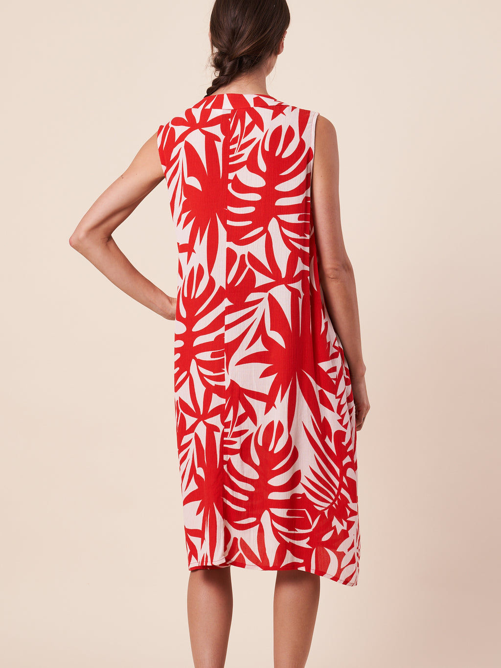 PLEAT FRONT DRESS