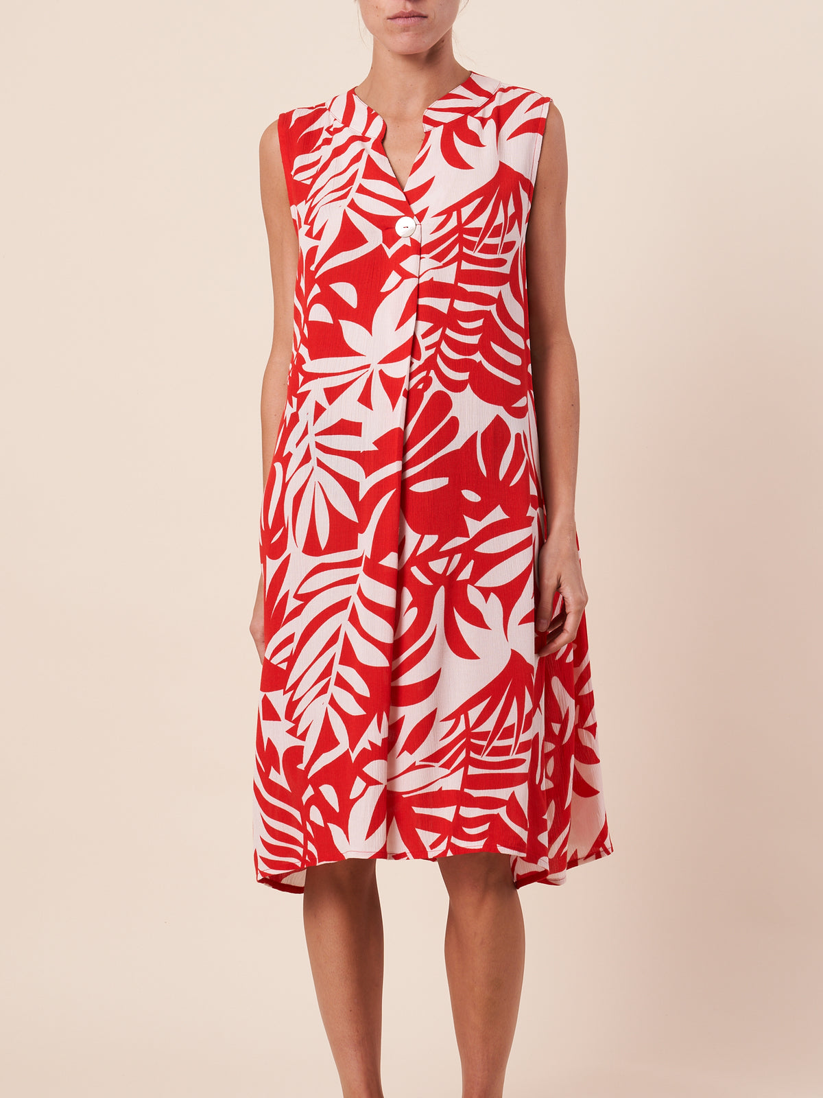 PLEAT FRONT DRESS