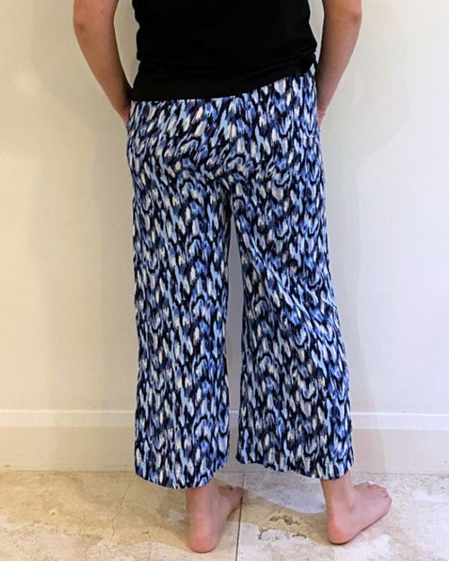3/4TH WIDE LEG PANT W/ DRAWCORD