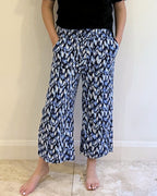 3/4TH WIDE LEG PANT W/ DRAWCORD
