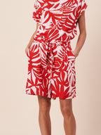 TIE FRONT SHORTS