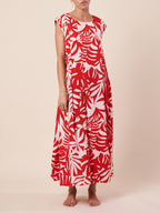 SLEEVELESS PLEATTUCK DRESS