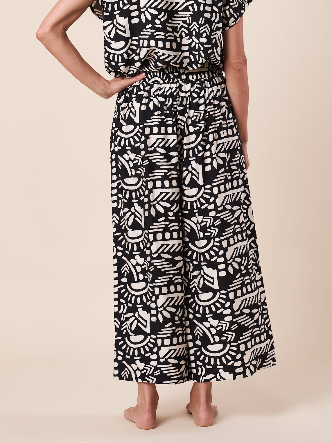CROPPED WIDE LEG PANT
