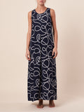 SLEEVELESS MAXI W/  PLEAT