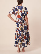 NERU COLLAR BUTTON THRU DRESS