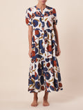 NERU COLLAR BUTTON THRU DRESS