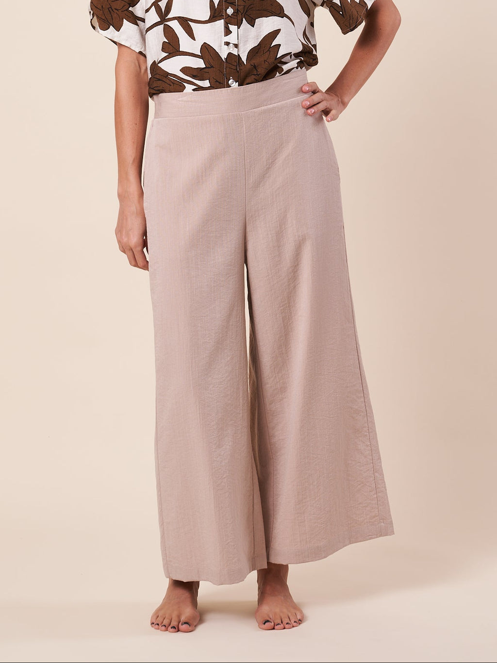 CROPPED WIDE LEG PANT