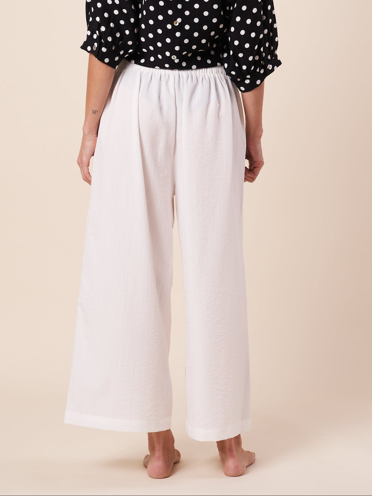 CROPPED WIDE LEG PANT