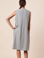 PLEAT FRONT DRESS