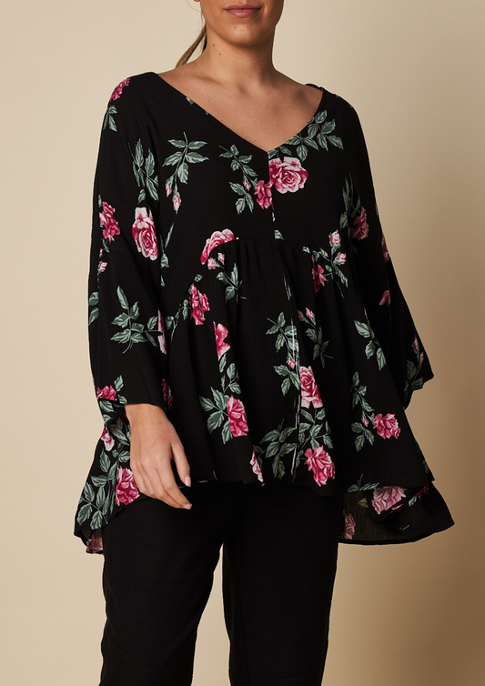 OVERSIZED FLAIR TOP