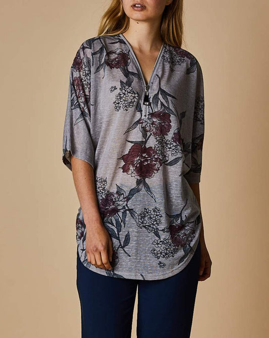 HALF-ZIP FRONT TOP
