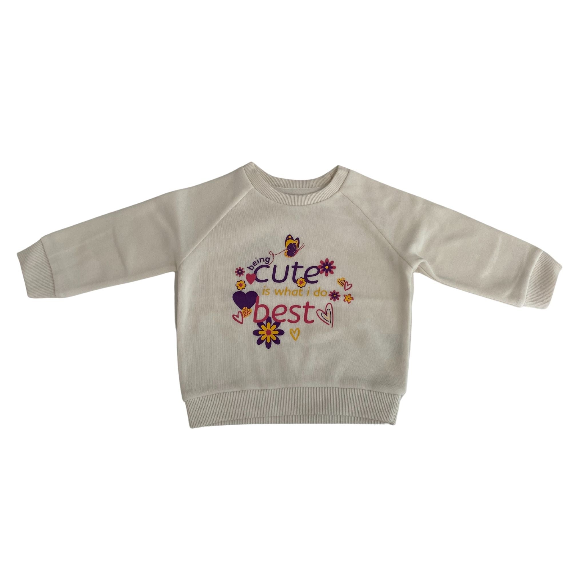 INFANT PRINTED CREWNECK FLEECE