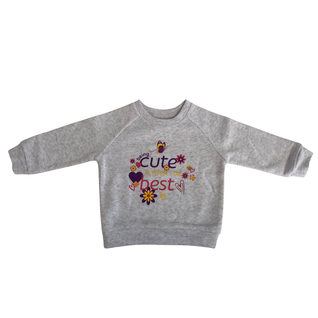 INFANT PRINTED CREWNECK FLEECE