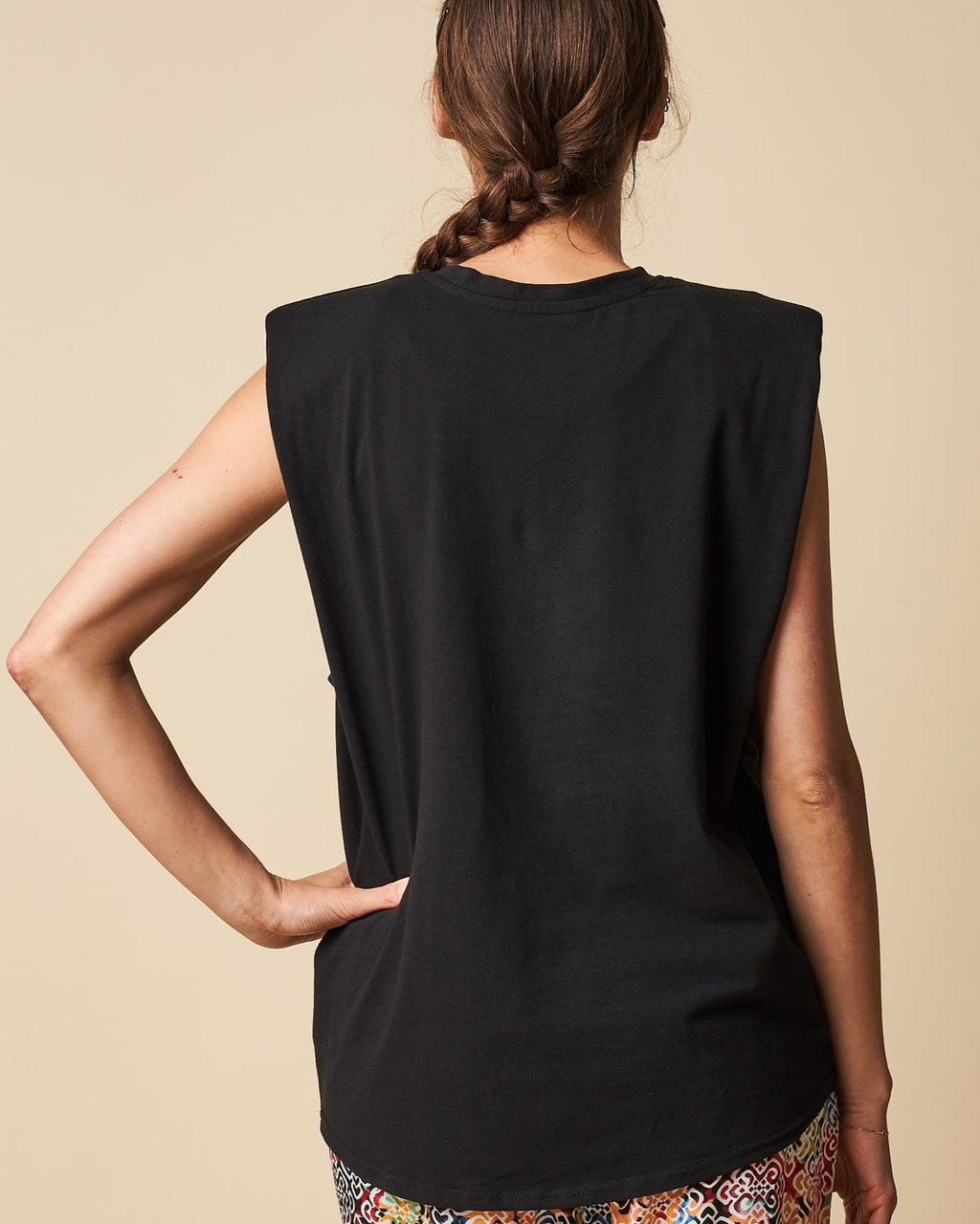 PADDED SHOULDER TANK TOP