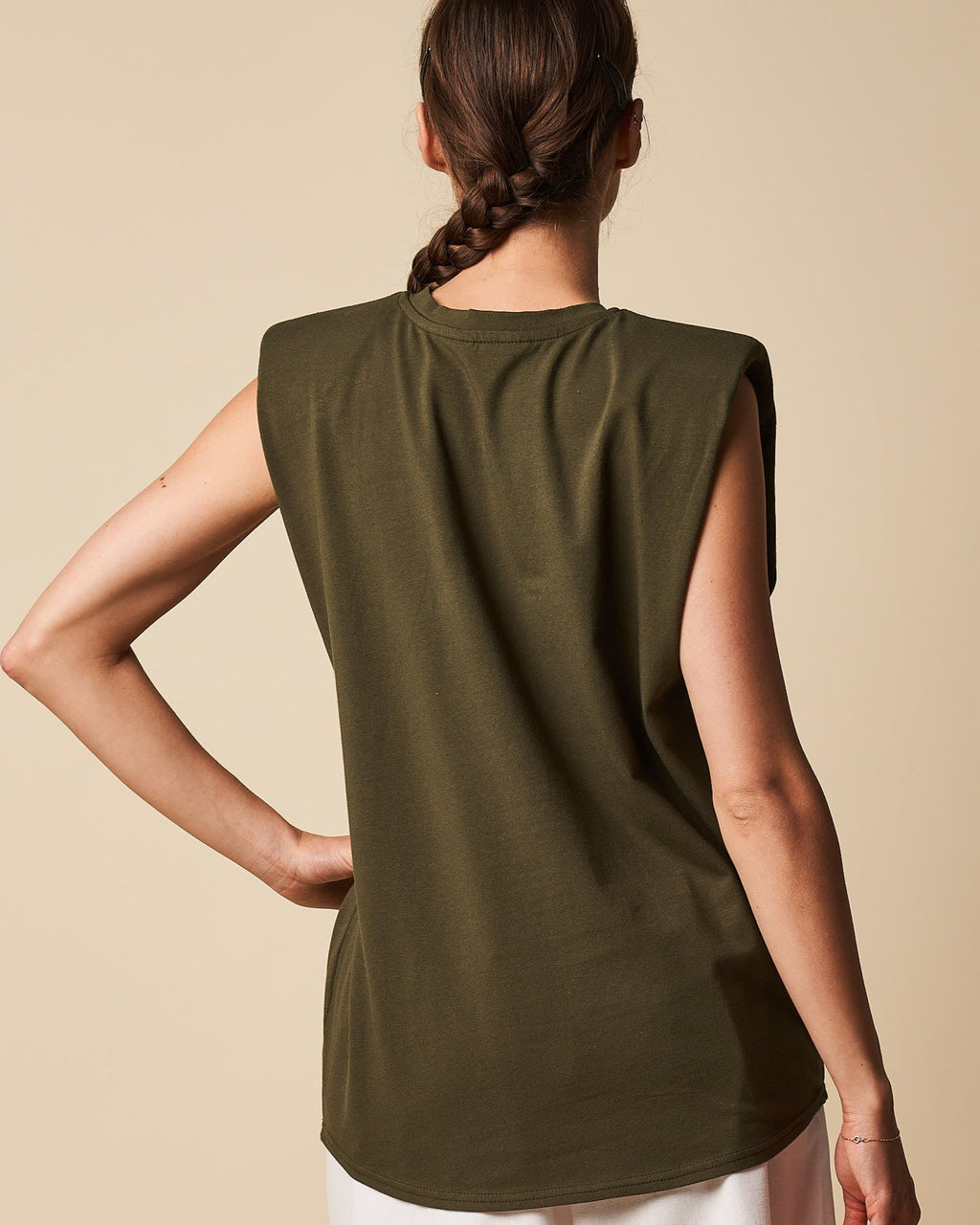 PADDED SHOULDER TANK TOP