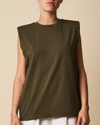 PADDED SHOULDER TANK TOP