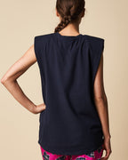 PADDED SHOULDER TANK TOP