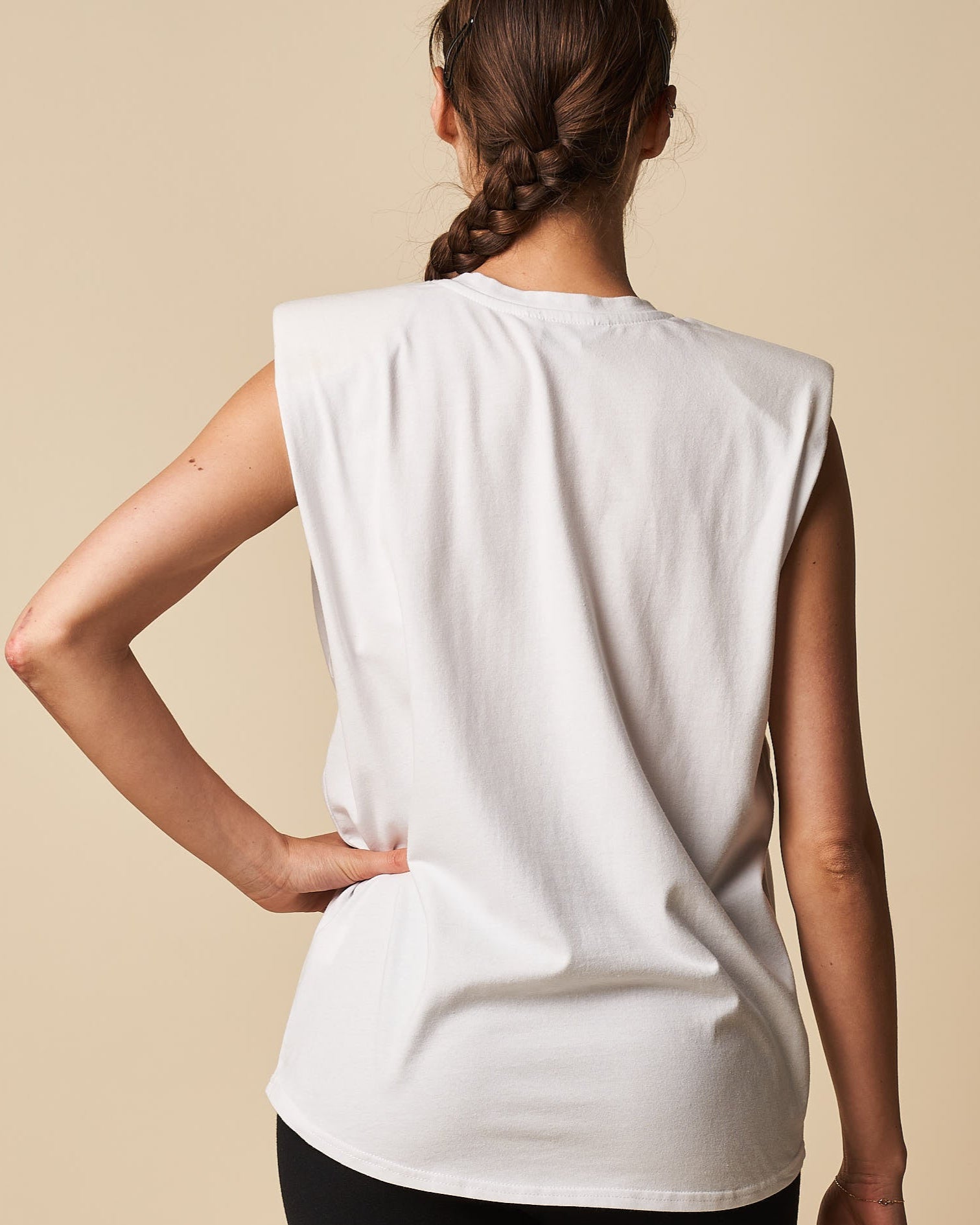 PADDED SHOULDER TANK TOP