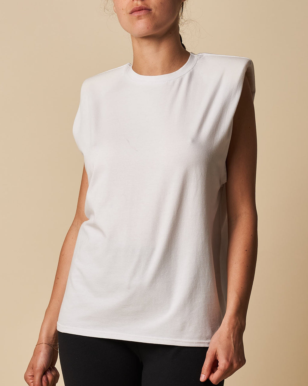 PADDED SHOULDER TANK TOP