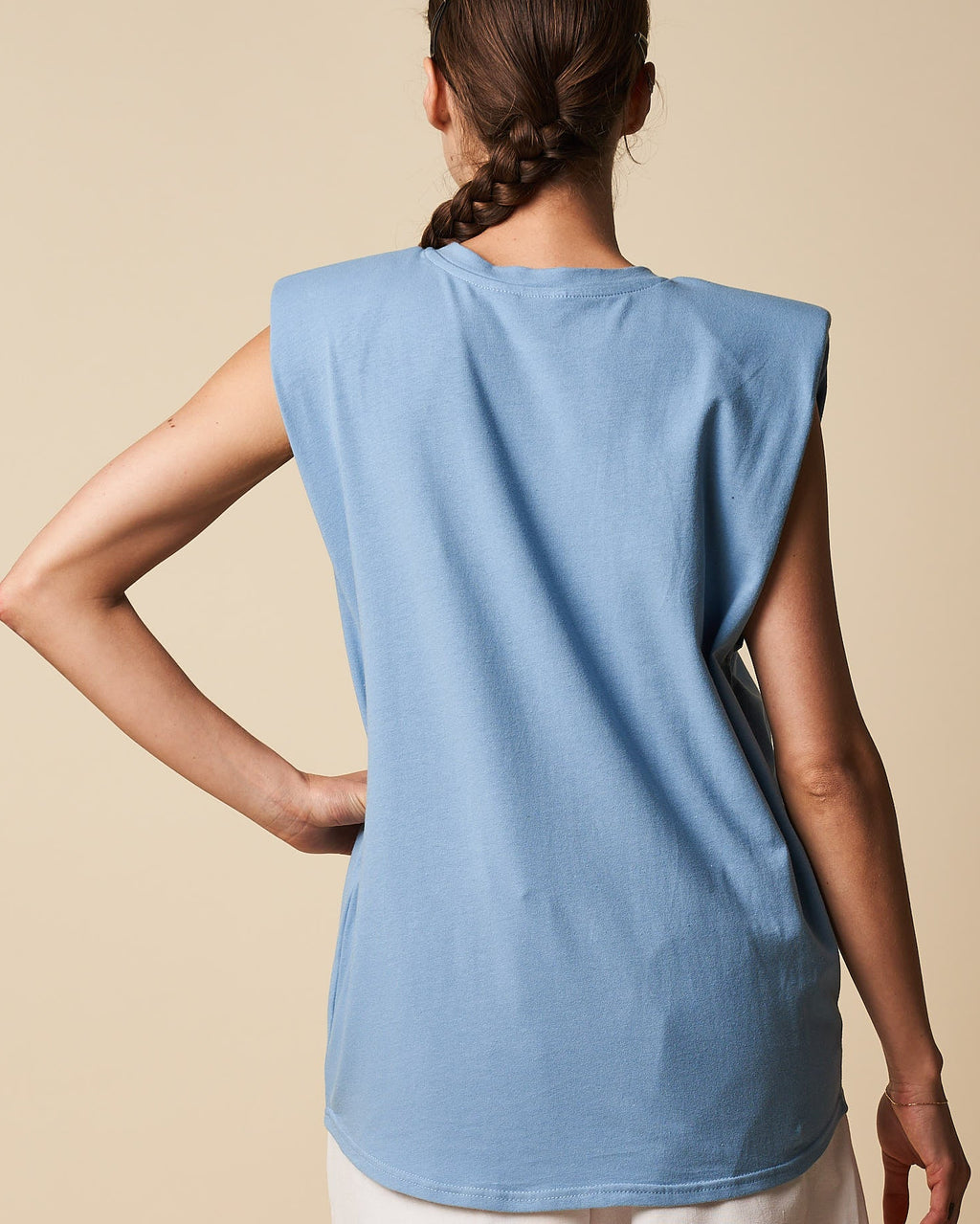 PADDED SHOULDER TANK TOP