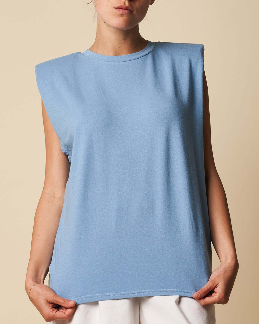 PADDED SHOULDER TANK TOP