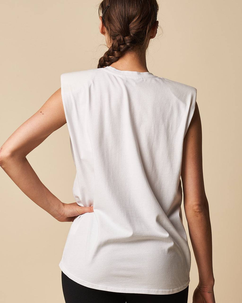 PADDED SHOULDER TANK TOP